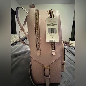 NWT MICHAEL KOHRS PURSE JAYCEE LARGE BACKPACK. COLOR IS DARK POWDER BLUSH (pink)